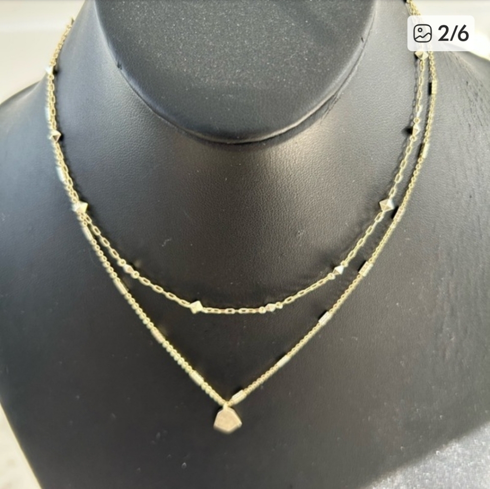 Kendra Scott Clove Multistrand Nevklace In Gold